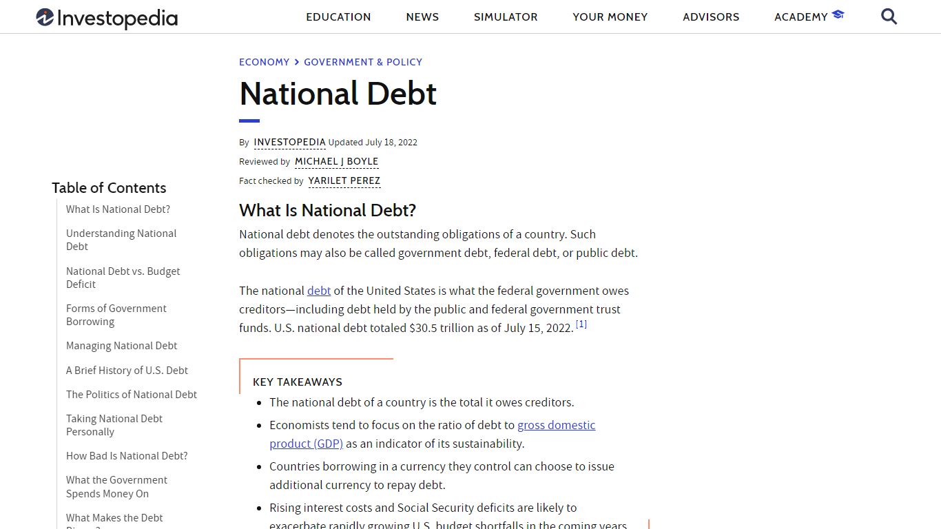 National Debt Definition - Investopedia